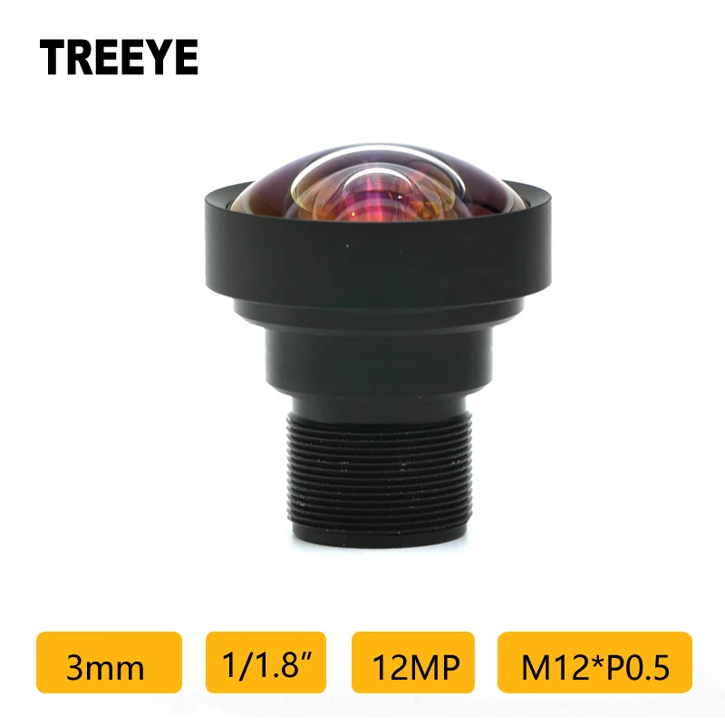 

4K 12MP 3mm M12 Lens 1/1.8" CCTV Lens Drones Action DV Camera Lens Video Conference Industrial Detection Lens Non-distortion