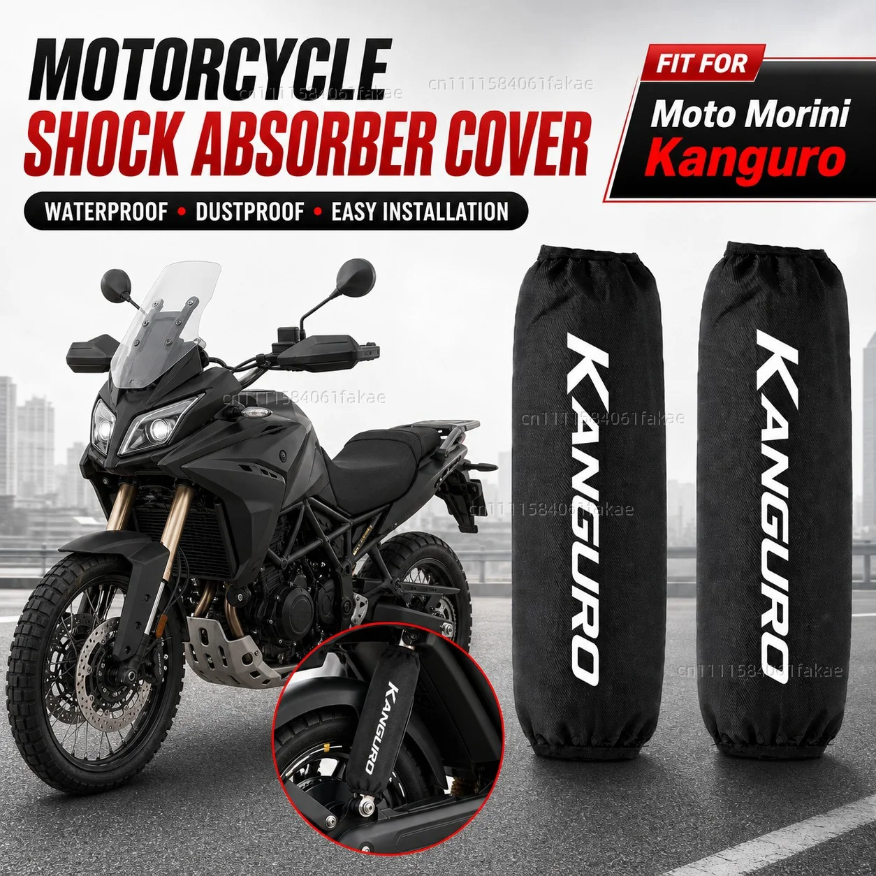 Protector de Amortiguador Trasero para Motocicleta Moto Morini Kanguro 1983-1990, 270mm 350mm, Protección de Suspensión