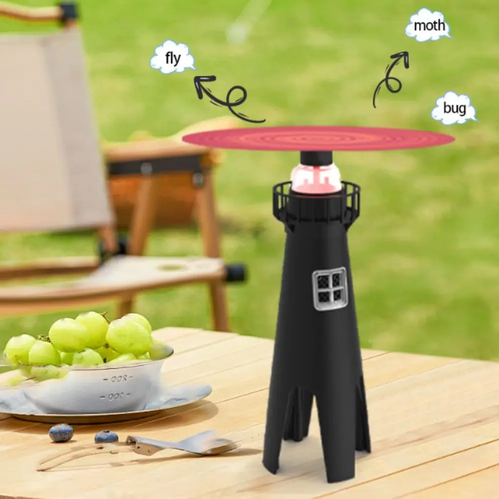 Household Rechargeable Fly Fan Portable High Low Speed Rotation Indoor Fan Flashlight Design Fly Trap Picnic