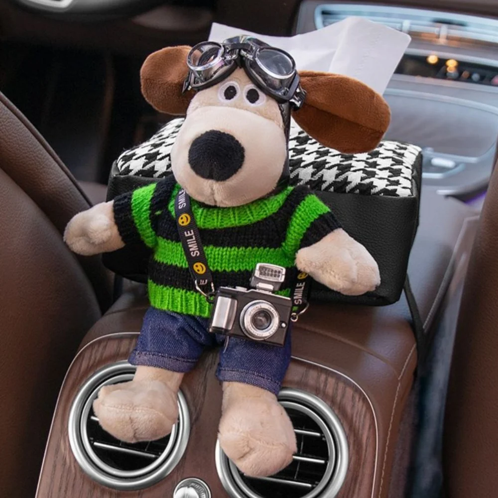 

Luxury Car Tissue Box Holiday Gift Cute Car Tissue Box Elegant Puppy Tissue Box Car Interior Decorations Stylish Seat Ornaments