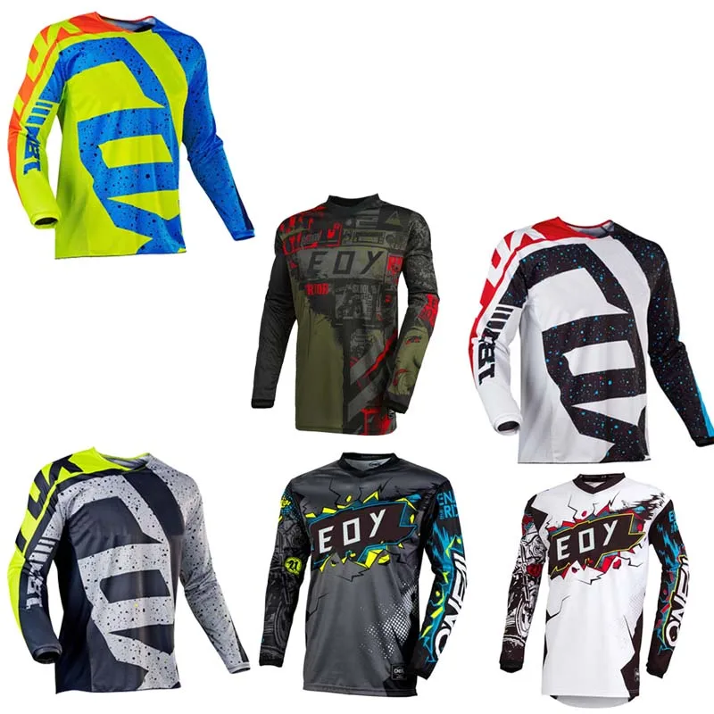 Maillot de ciclismo de montaña para hombre, camisetas de montaña, ropa deportiva para motocross y ciclismo de montaña, ropa de competición, maillot de ciclismo de montaña Auto Fox, maillot de carreras.