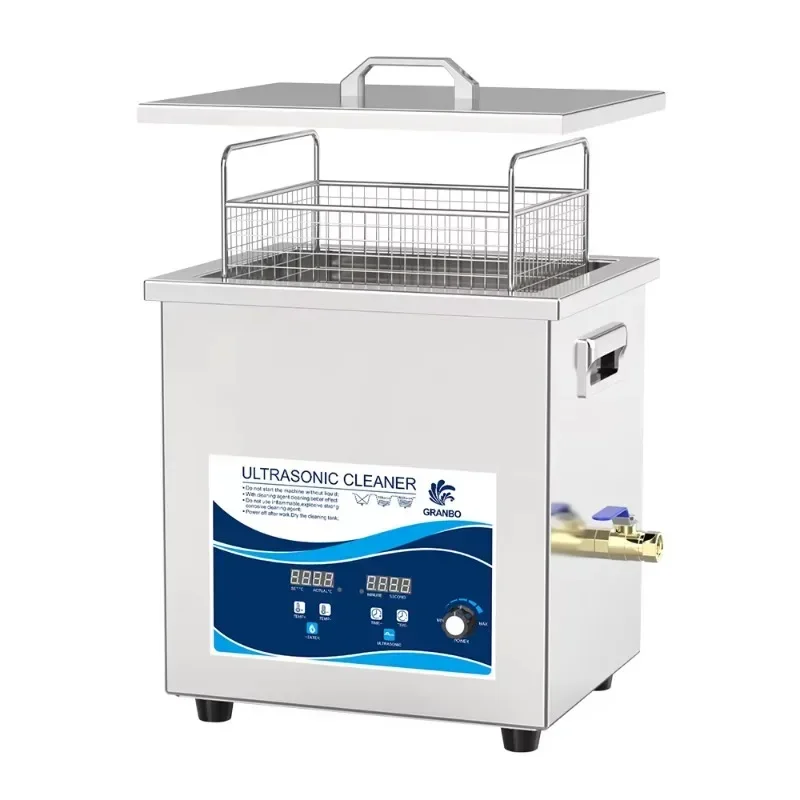 Ultrasonic Cleaner Den tal 14L 300W Power Adjustable For Medical Instrument Denture Retainers Aligners Brace Cleaning Machine