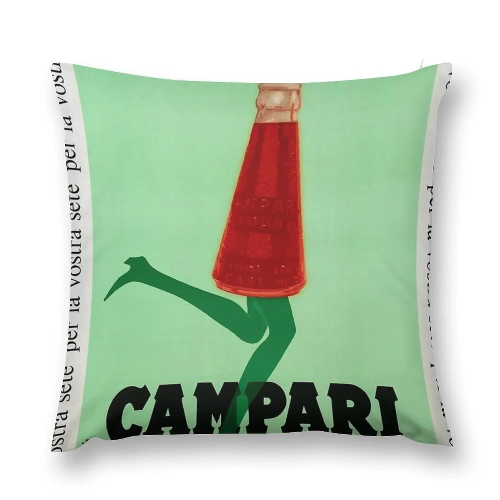 Campari - Print Poster Throw Pillow Pillow Case Christmas Pillow