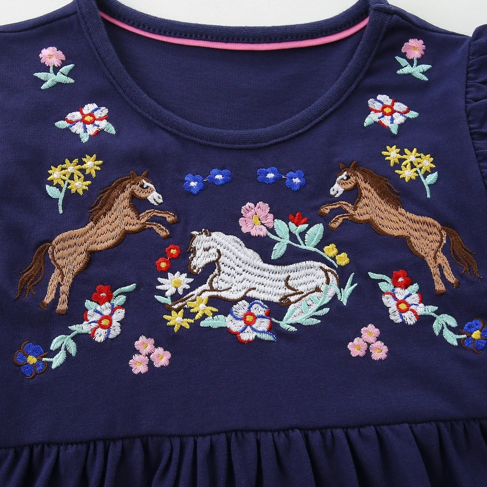 فساتين بنات من Jumping Meters  - مراجعة Embroidery Unicorn وسعره