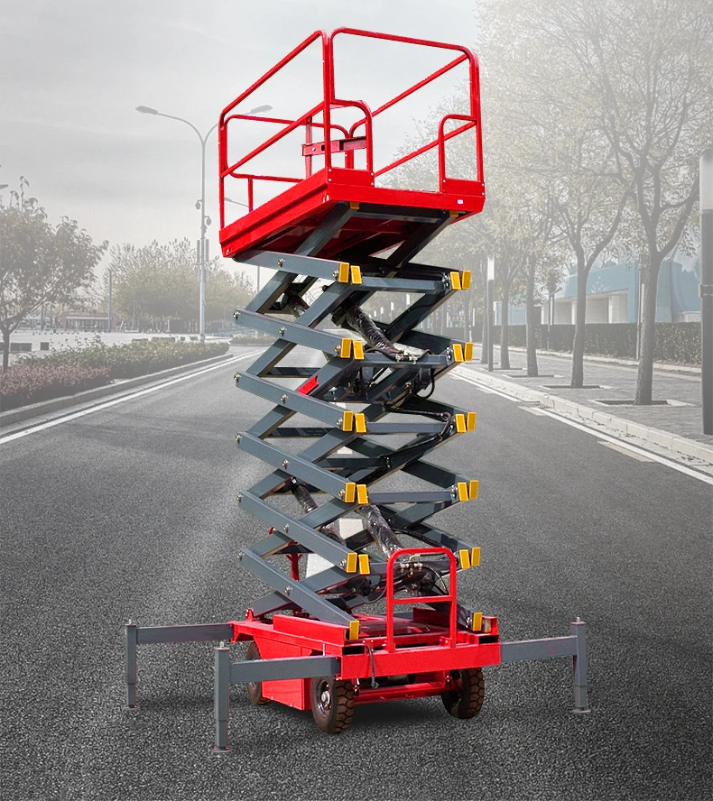 Scissor type lifting platform, hydraulic climbing vehicle, mobile elevator, high-altitude operation vehicle, electric hoist