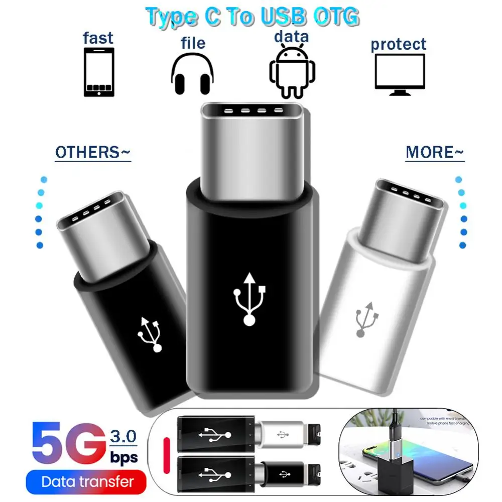 USB Type C Female to Micro USB Male Adapter Connector Type-C to Micro USB 2.0 Charger Adapter for Galaxy Note 10