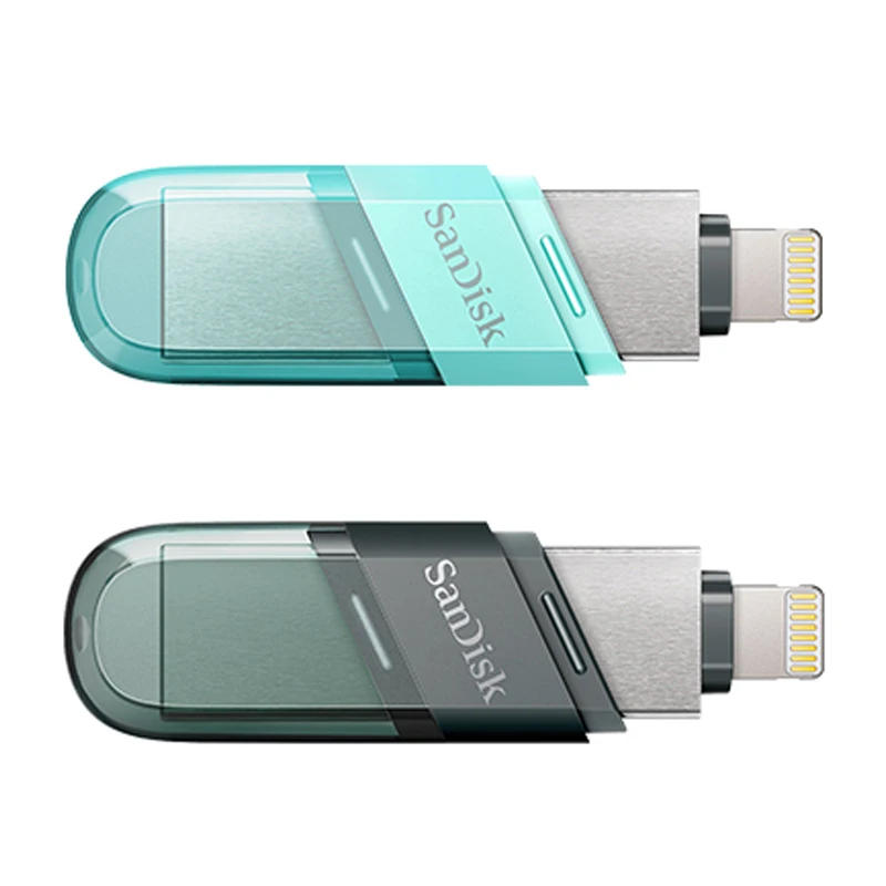 Sandisk ixd0 USB 3.0/USB 3.1 OTG 플래시 드라이브 64GB 라이트닝-펜 드라이브 128G 256GB U 디스크, 아이폰 아이패드 아이팟 메모리 스틱