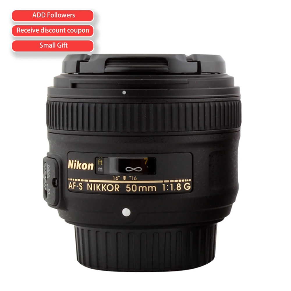 Nikon AF-S FX NIKKOR 50mm f/1.8G Lens with Auto Focus for Nikon DSLR Cameras