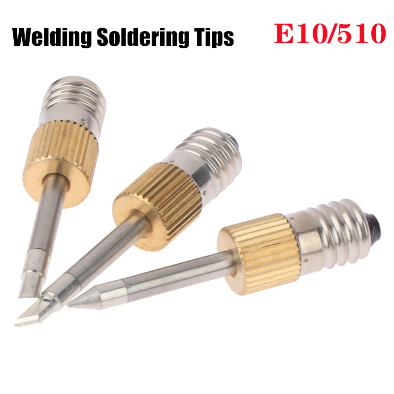 Welding Soldering Tips USB Soldering Iron Head Replacements Threaded Soldering Tip Fits For E10/510 Interface Soldering Iron