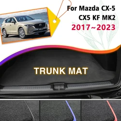 마쓰다 CX-5 CX5 CX 5 KF MK2 용 자동차 트렁크 매트 2017 ~ 2023 2018 2022 부츠 카고 라이너 트레이 뒷 트렁크 수화물 카펫 패드 액세서리