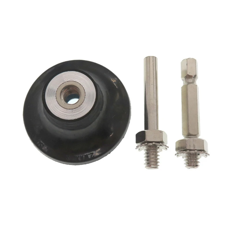 2 Inch Disc Pad Holder  With 1/4" Shank Round Hex For Drill Die Grinder Polishing Quick Change Sanding Discs