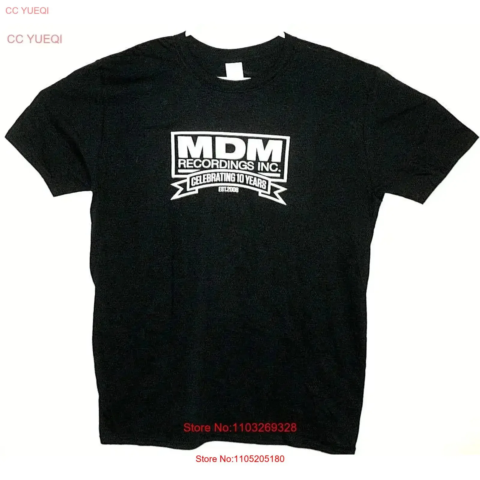 RECORD LABEL Toronto MDM Recordings NEW Celebrating 10 Years T Shirt Size Large vintage Washed designer clothes homme Stretched