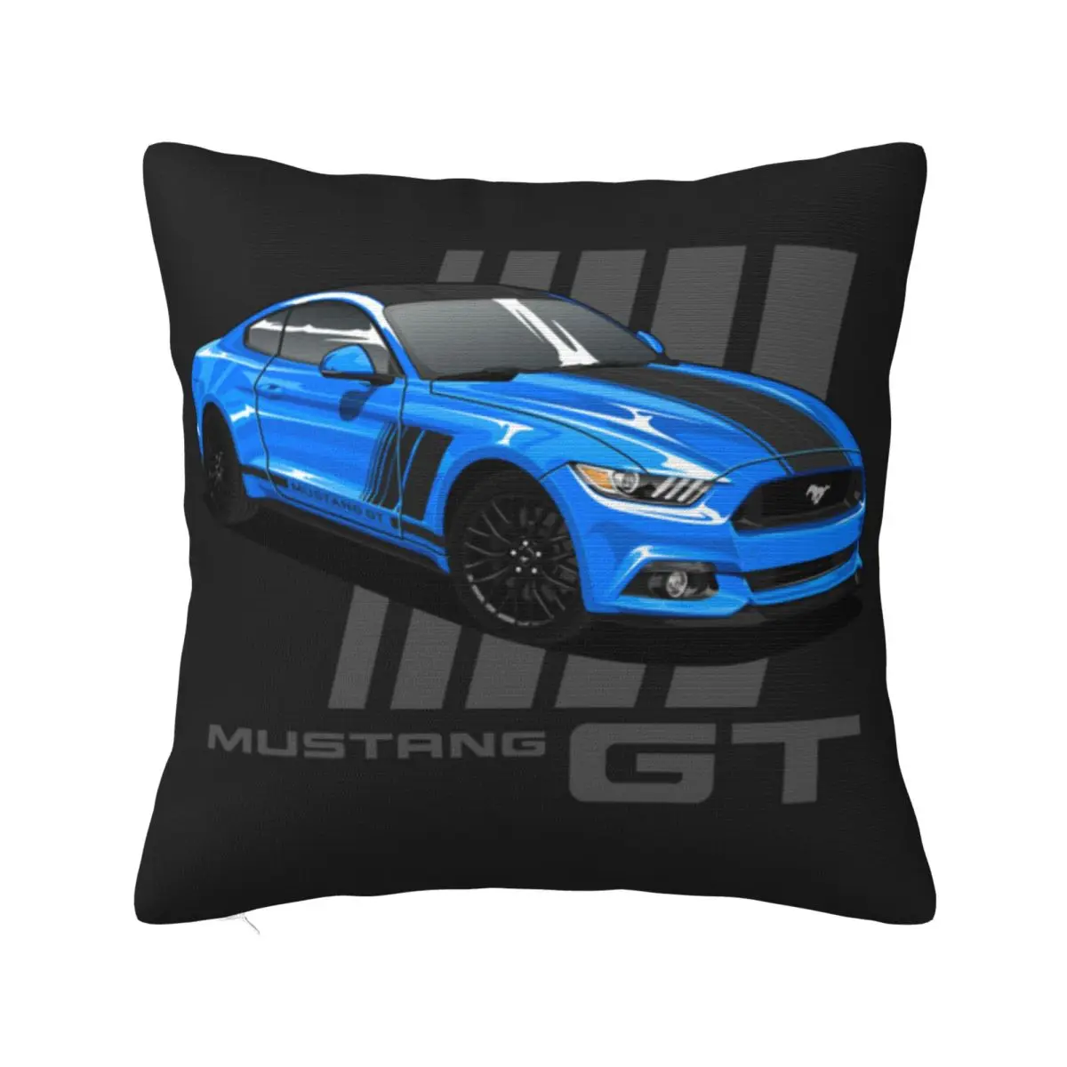 Mustang Gt Square Pillowcase Pillow Cover Cushion Decor Comfort Throw Pillow for Home Car