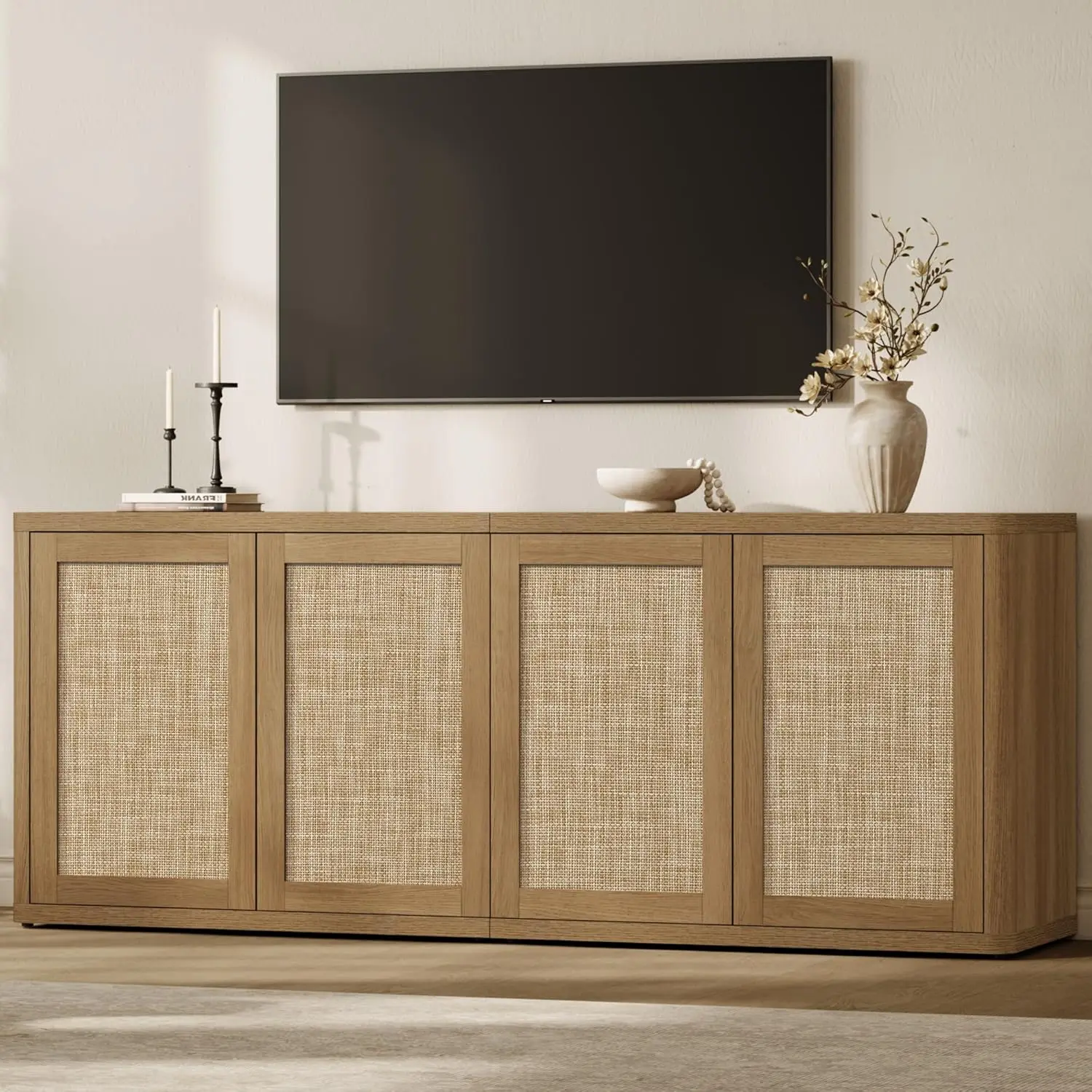 Rattan Tv Stand For…