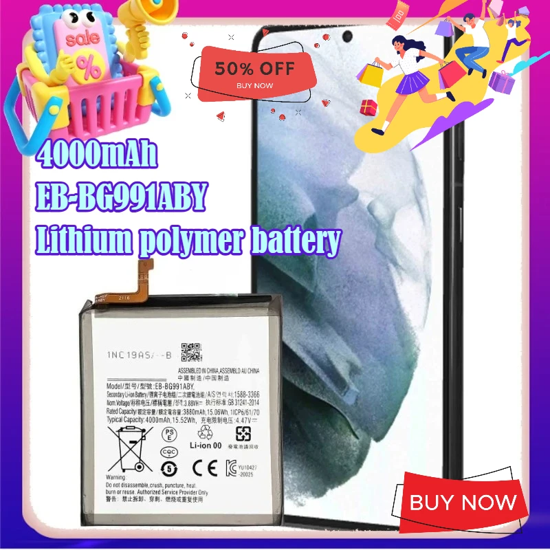 2-10PCS 4000mAh Mobile Phone Batterie EB-BG991ABY for Samsung Galaxy S21 5G SM-G991B /DS G991U Batteries