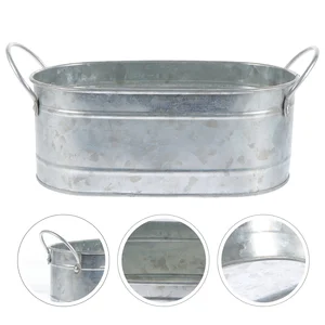 Bir vazo çiçek ve bir kova demir, galvanizli metal, oval, vazolar, ekici, rustik saksı, sulu, vintage bahçecilik, basit, sulu - 8 demir kova-vintage-no. 7'nin en çok satan ürünleri