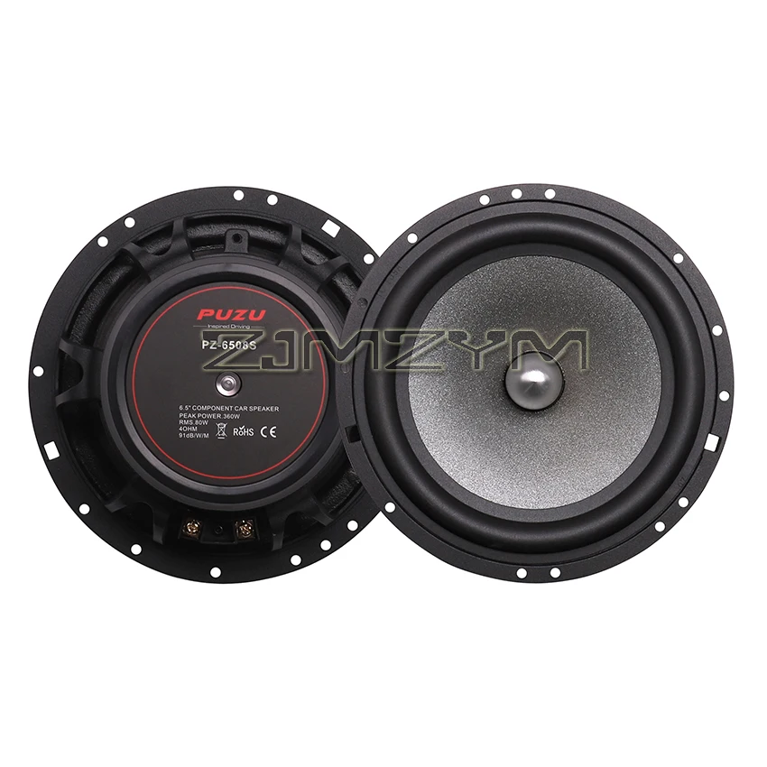 PZ-6508S Upgrade Hi-res 2-way Component Car Audio Speakers With 360W Max Power Deep Bass Fully Midrange, Father's Day Gift