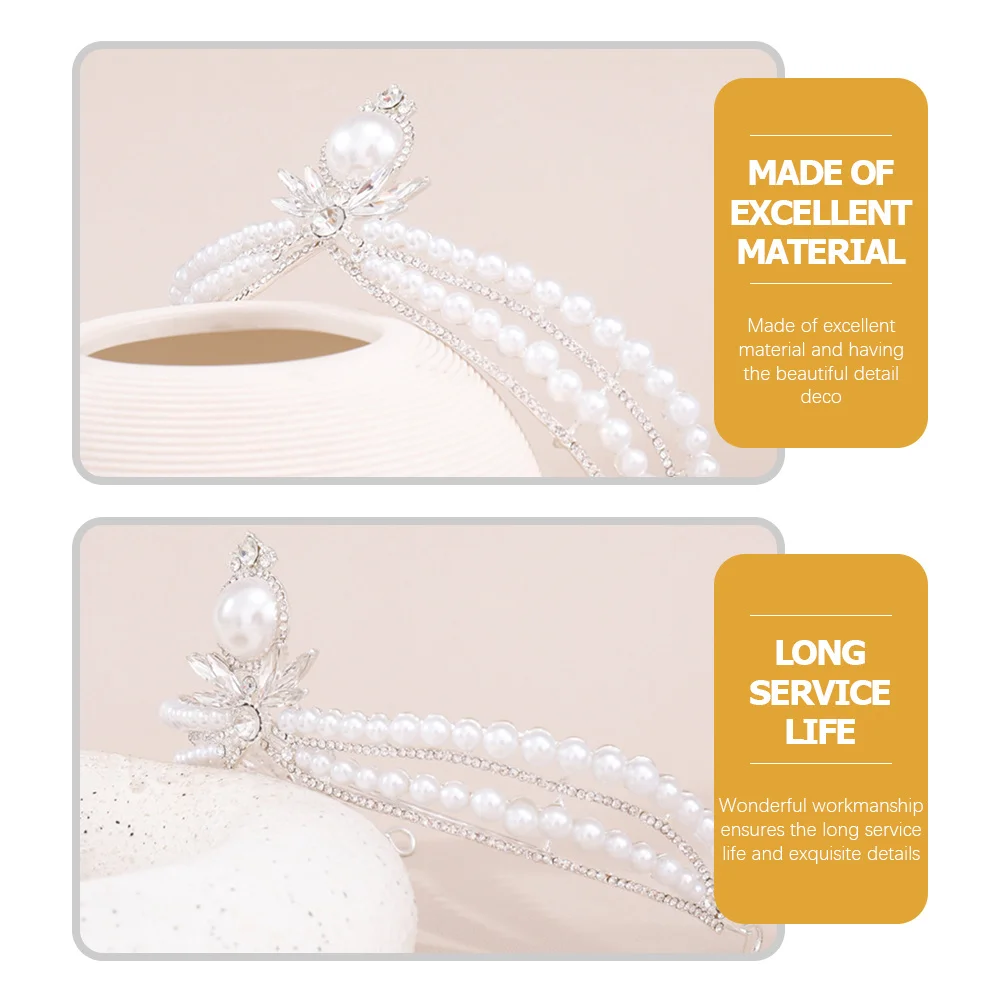 

Baroque Crown Hair Accessory Shining Design For Party Wedding Prom Costume Photography Prop Vintage Headdress Women Girls