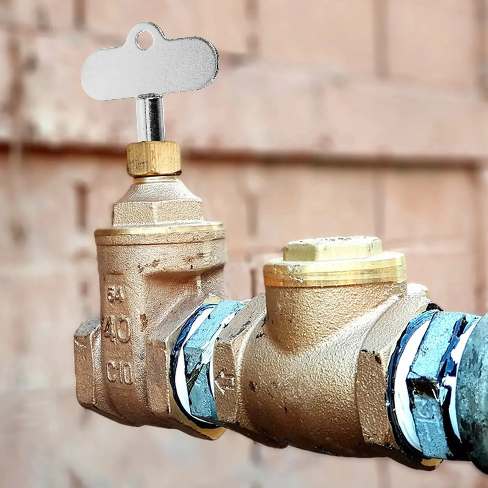 Zinc Alloy Radiator Air Bleeder Valve Key Multifunctional Plumbing Bleed Tool for Faucets Radiator Tails Gas Valves Meter Boxes