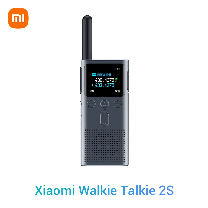 

Xiaomi Walkie Talkie 2S 1.77" LCD Screen 4W Power 120-hours Standby Dual Mode 5km Call Distance IP54 Outdoors Intercom