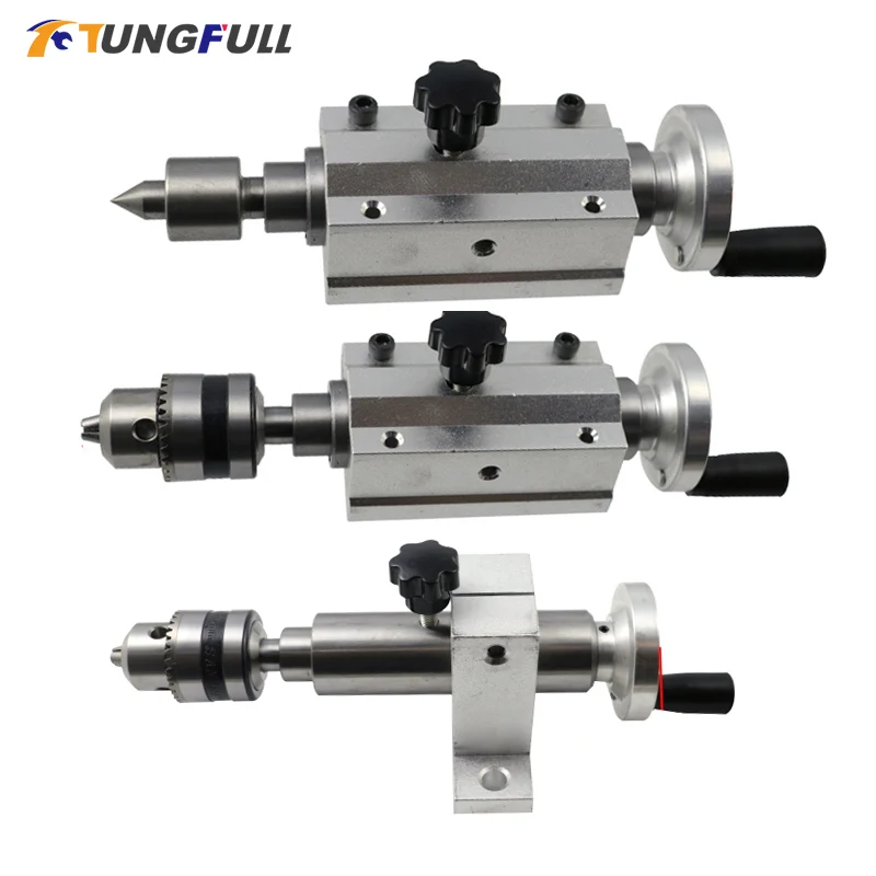 Multifunction Drilling Tailstock Live Center B12 Woodworking Lathe Bead Machine Revolving Centre DIY Accessories