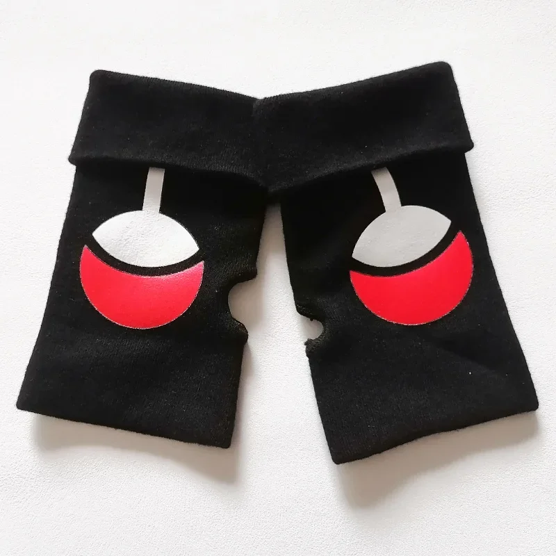 Naruto Anime Cosplay Black Gloves Akatsuki Itachi Bicycle Motorcycle Fingerless Warmer Wrist Gloves Toys for Children Adult Gift