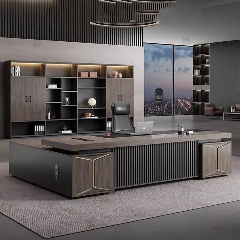 

School Drafting Office Desk Cheap Standing Study Drawers Executive Corner Office Desk Computer Tavolo Da Lavoro Furniture HDH