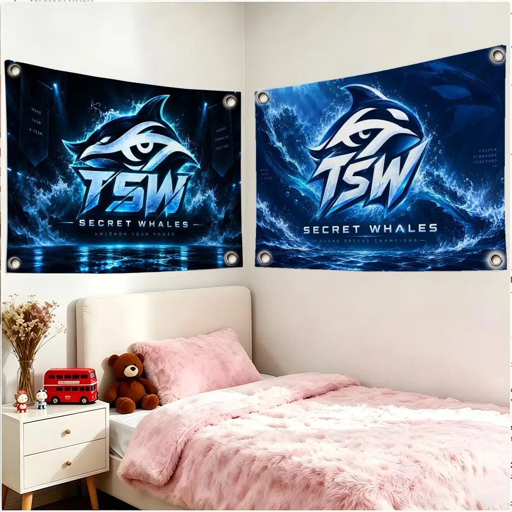 TSW Flags Borderless Four Ring Ornament Indoor Outdoor Decoration Quick Hang Install
