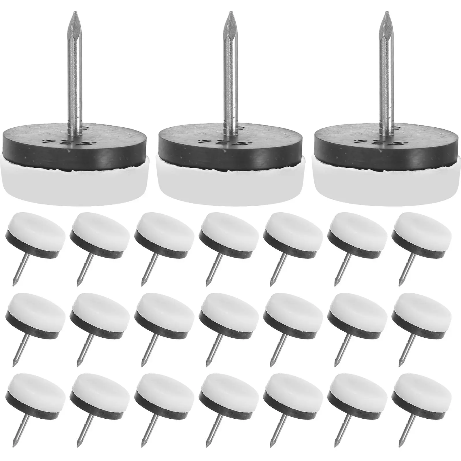 

40 Pcs Non-slip Pads Leveling Feet Nail Noise Anti-Sliding Anti-Scratch Rubber Floor Protectors Reduction