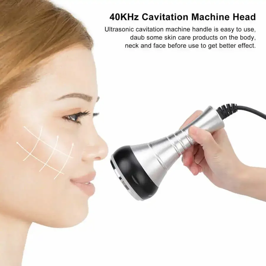 40KHz Cavitation Head Replacement for Ultrasonic Cavitation Beauty Machine Accessory Handle for Facial Massage Skin Lift Tighten