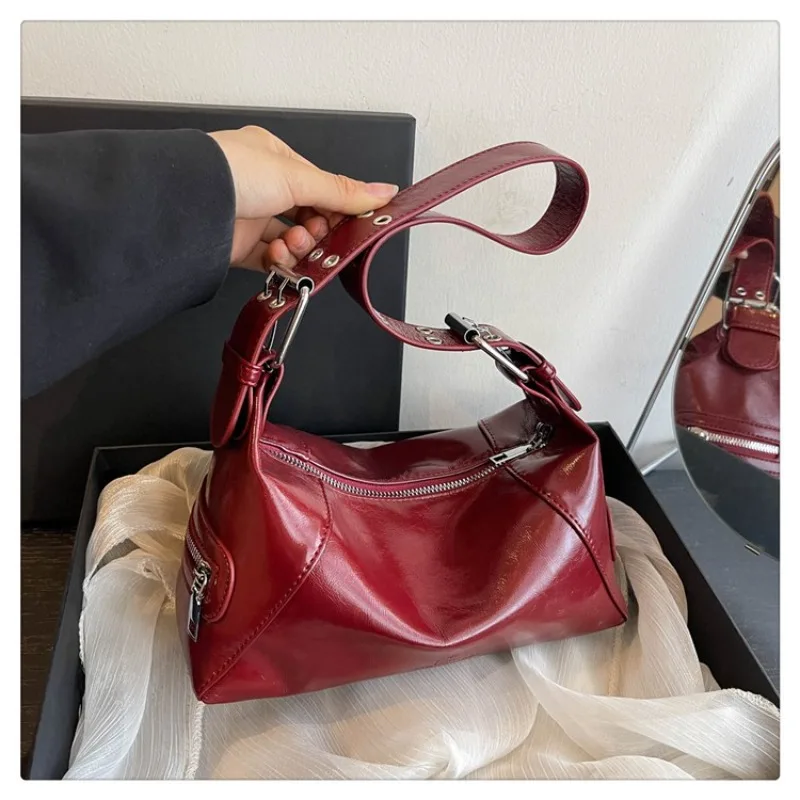 

Повседневные сумки с верхней ручкой и швейной нитью, внутреннее отделение, 2024, высококачественные сумки на плечо для женщин, женские Сумки из искусственной кожи на молнии