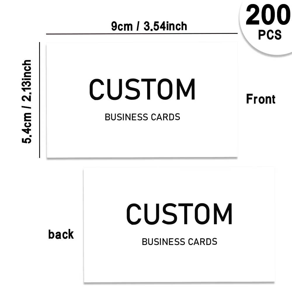 200pcs, Custom Business Cards/Cards, Business Cards, Desktop Business Cards, Thank You Cards, Business Cards, Waterproof Surface #2