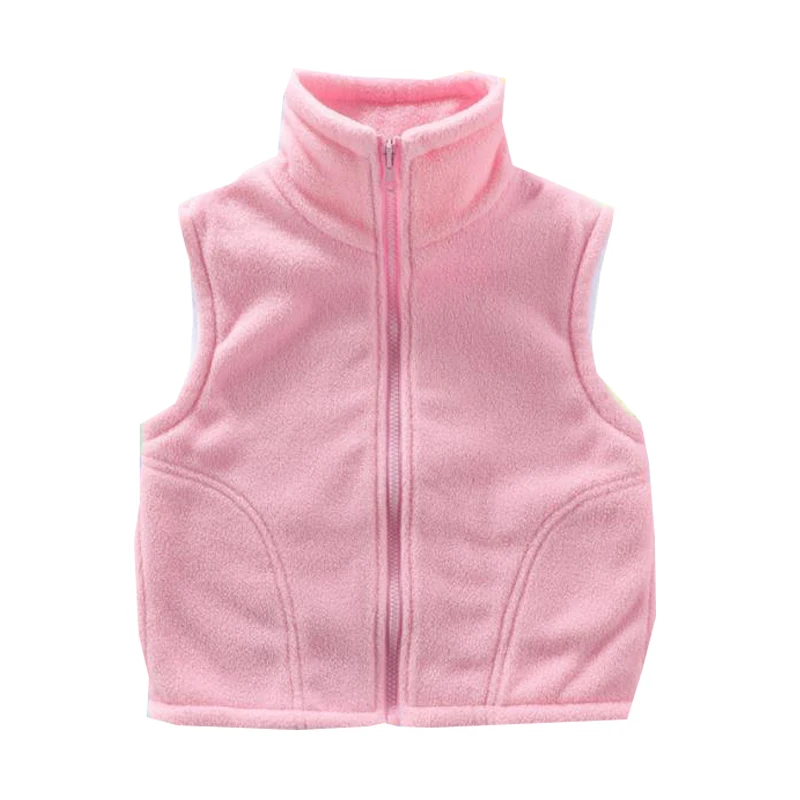 Children\'s Vest for Boy Teenager Outerwear Waistcoats Sleeveless Jackets Girl Polar Fleece Baby Kids Vest Warm Winter Clothes