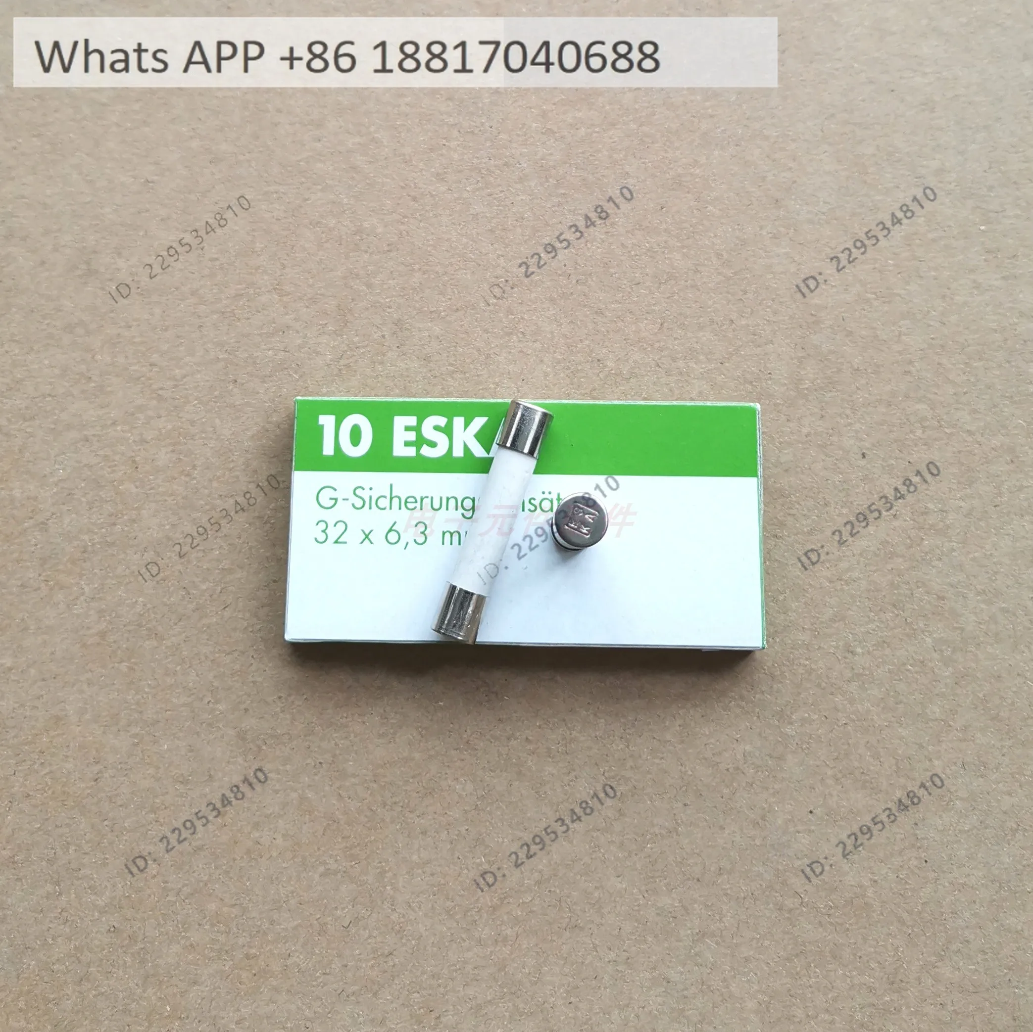 One box (10 pcs) fuse 6.3x32 slow T1H500V, ceramic fuse, with arc sand，1/2.5/3.15A