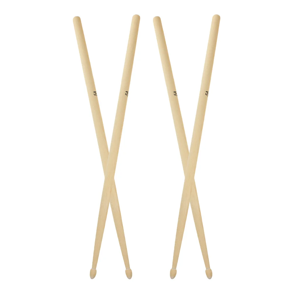 

4pcs Maple Wood Drumsticks Long Lightweight Comfort Grip Seamless Surface Enhanced Sound Xylophone Marimba Mallets Drum Sticks