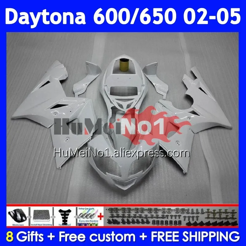 Body For Triumph Daytona650 Daytona600 Daytona 650 319No.39 Daytona 600 650 2002 2003 2004 Gloss white 2005 02 03 04 05 Fairing