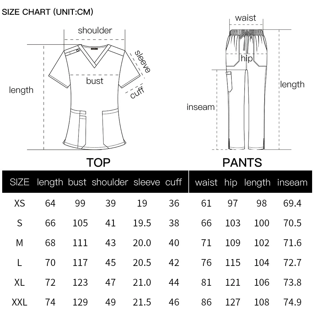 High-Quality Unisex Nurse Scrubs Set | Hot-Selling Straight-Leg Pants (Europe & America)