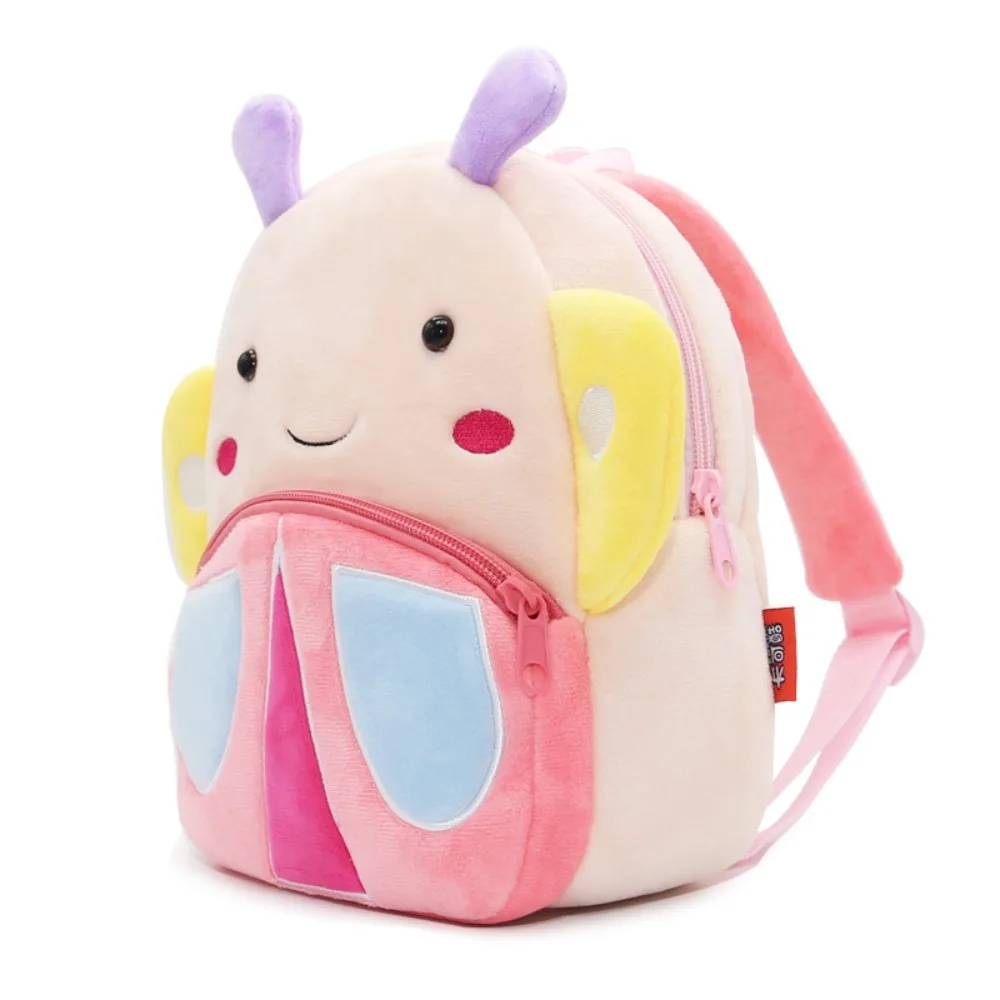 Mochila escolar de felpa para niñas, bolsa suave de gran capacidad, resistente a la suciedad, lavable