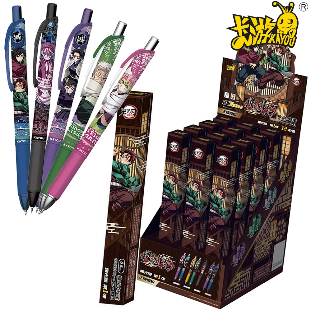 

Набор гелевых ручек Kayou Demon Slayer: высококачественные ручки с аниме-персонажами, для обучения детей, канцелярские товары, случайный выбор (бластер)