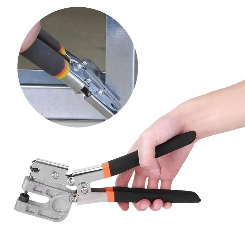 N10R-Framing Spacing Tool 270Mm Metal Stud Crimper Stud Crimper Pliers Drywall Tools Punch Lock Hand Tool