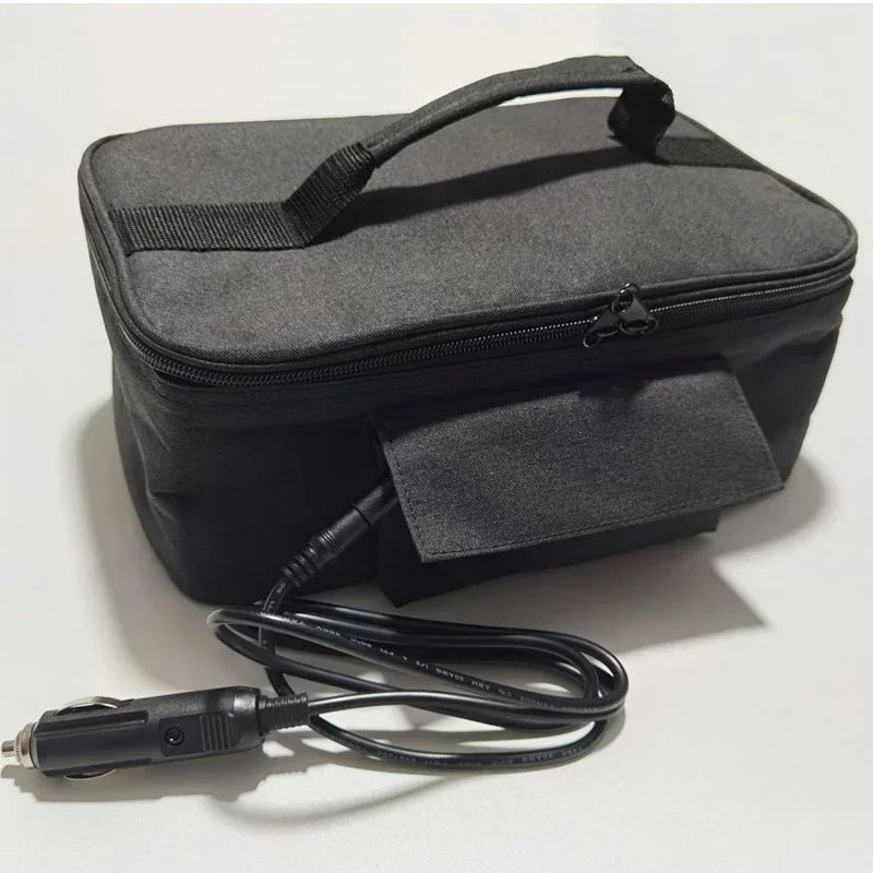 Portable Car Food Warmer Bag 12V Personal Car Electric Lunch Warmer Food Cooking Reheating Lunch Bag for Car Truck Work Travel