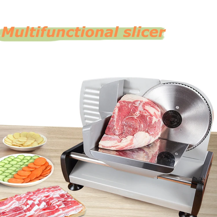 Electric Restaurant semi-automatic Frozen fish meat sausage Cheese meat slicer fruit cutting machine bread slicer