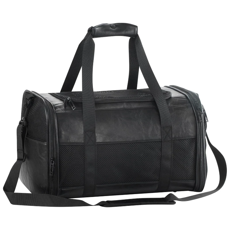 

Pet bag out cat bag dog breathable shoulder bag pu