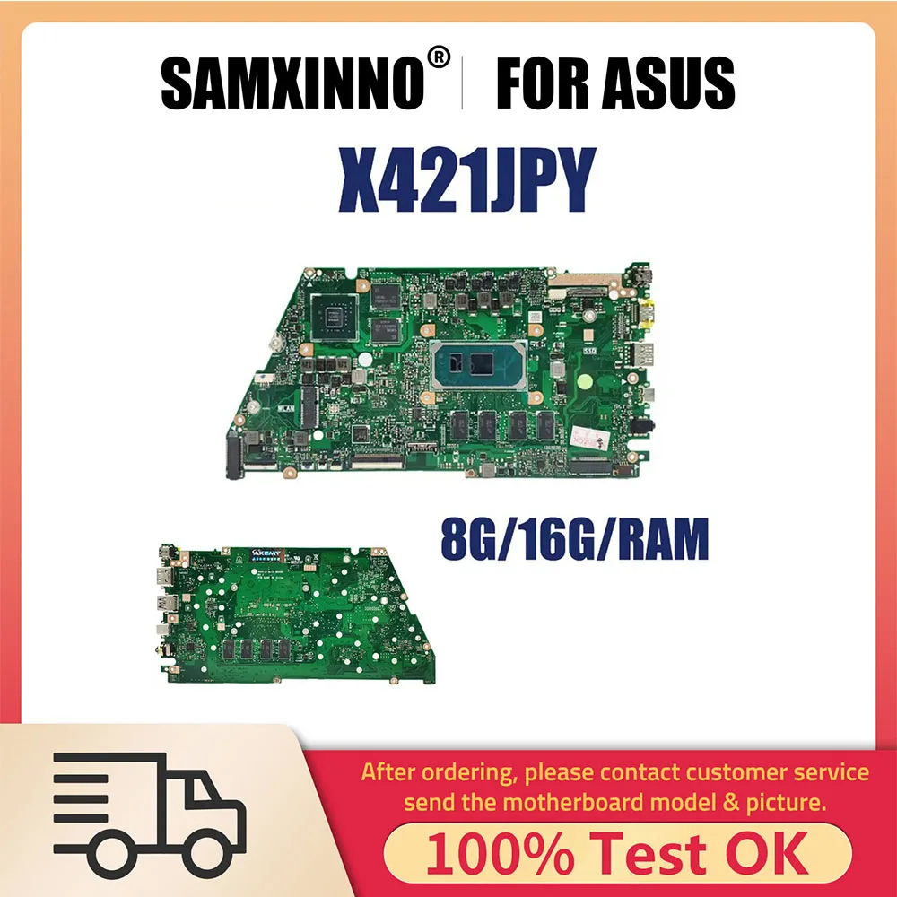 

Notebook Mainboard For ASUS X421JQ X421JFY X421JPY X421JQY X521JQ X521JQY R521JP Notebook Motherboard I5 I7 CPU 10th 8G 16G