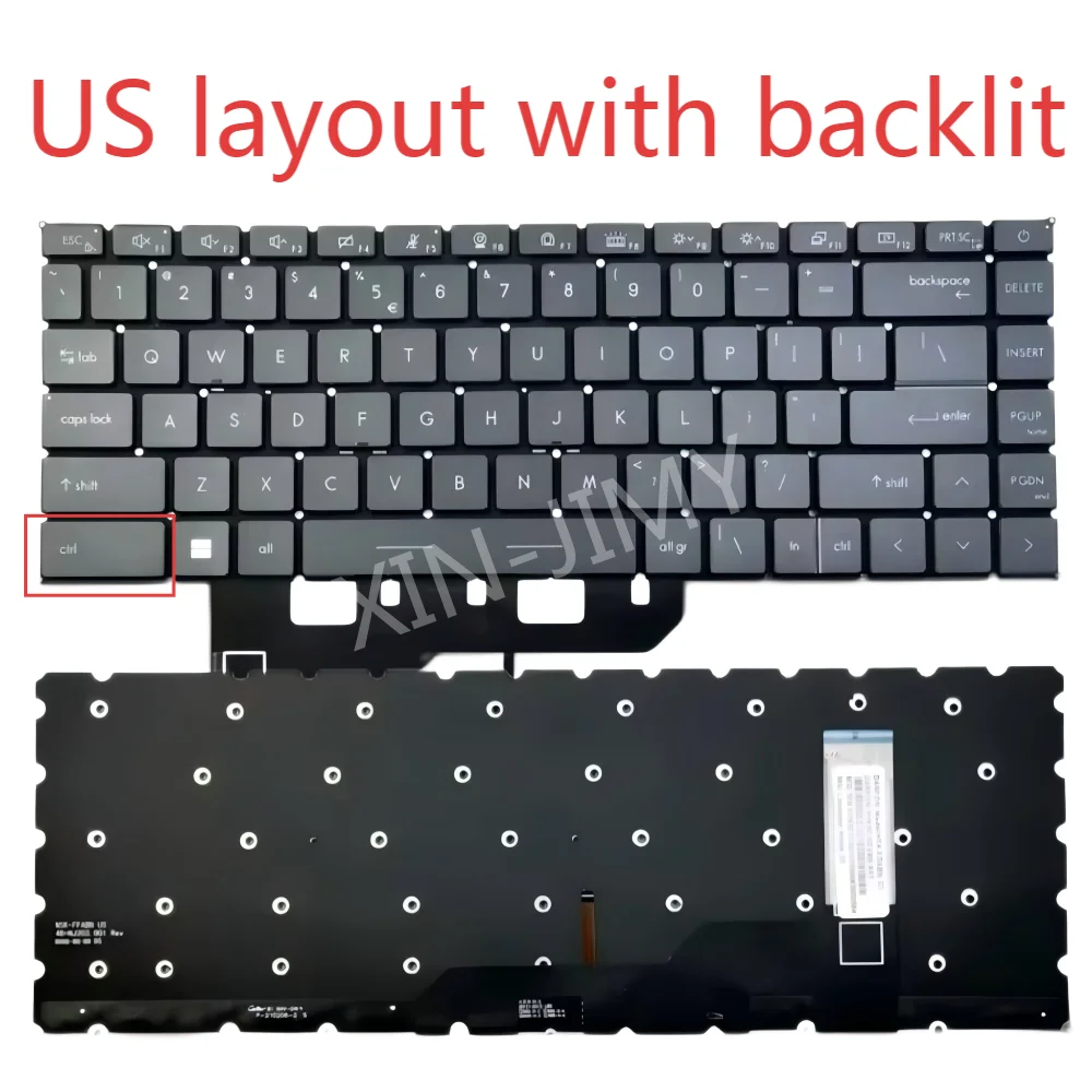 A11M US backlit keyboard For MSI Modern 15 A11ML A11MU A11SB Prestige 15 A11 A11SCS MS-14C4 MS-14C5 Summit B14 B15 A11MOT A11MT