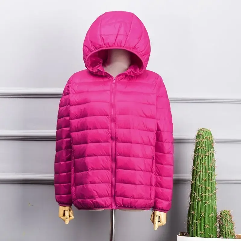 الجديد في معاطف وسترات وسحابات بغطاء للرأس معطف مبطّن بالقطن للنساء أنماط قصيرة بالإضافة إلى ملابس نسائية خفيفة الوزن مقاس كبير #4