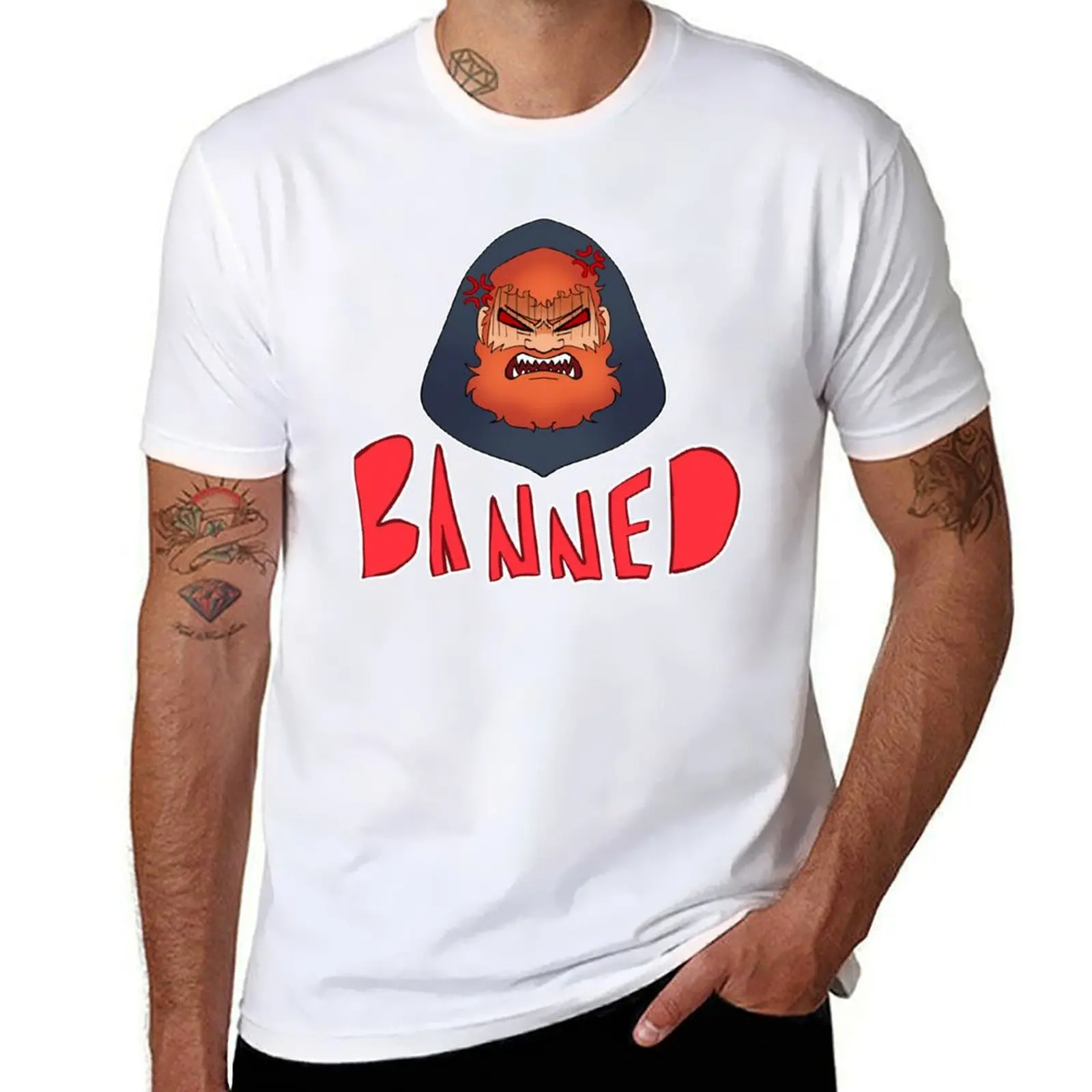 

Caseoh BANNED T-Shirt Clothing anime clothes graphics mens cotton t shirts