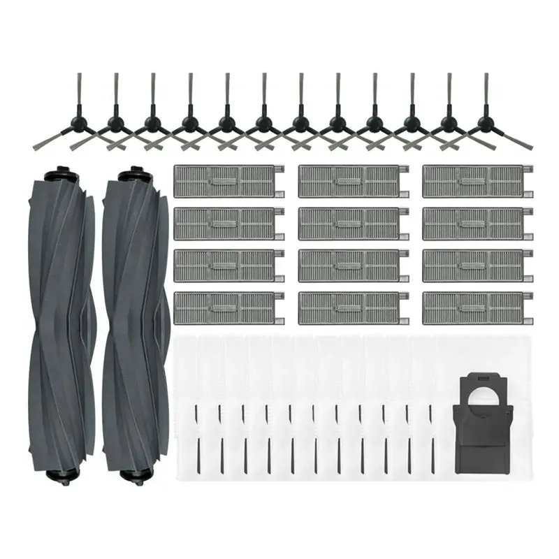 

Запасные части A95G для Mova G30 / G30 Ultra / G30 PRO / G20 Master: основная и боковые щетки, HEPA-фильтр, мешок для пыли.