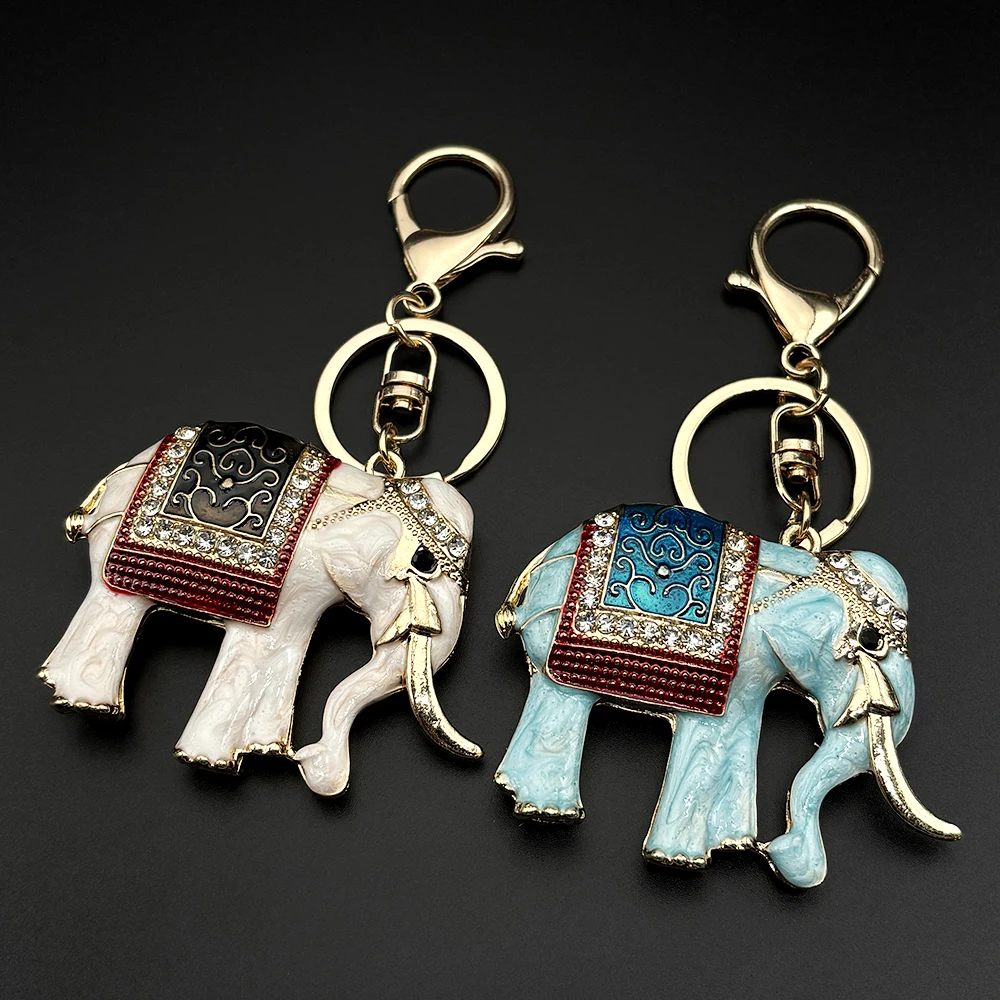 Men Accessories Ethnic - Taylandlı Şanslı Fil Mineli Anahtarlık Kadın
