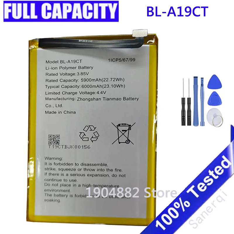 

For GENERAL MOBLE BL-A19CT Replacement Mobile Phone Battery 3.85V 5900mAh 11CP5/67/99 New